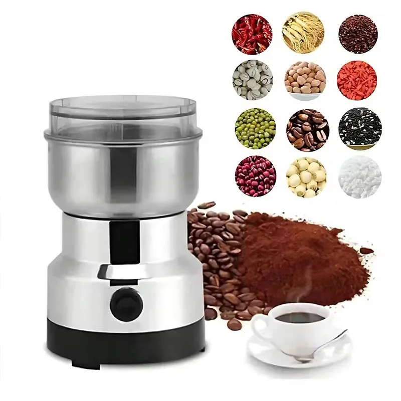 Mini Electric Grinder Household 300ml Ultrafine Baby Food Pulverizer Coffee Grinder Spice Pepper Grinder Grain Mill 4 Blades