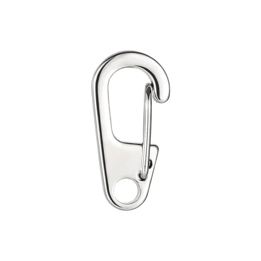 Mini Aluminum Alloy D-Carabiner Key Chain, Spring Clips, Hang Buckle, Survival Gear, Outdoor Camping Keyring Tool, 10Pcs