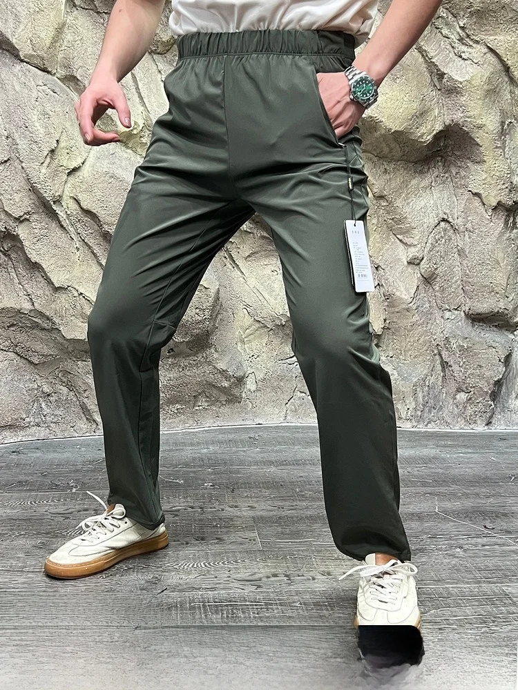 

High-End Outdoor Function Qui Dry Waterproof Soft ell Casual Pants Laser Perforated Rear Hip Breathable Polyester Blend E...