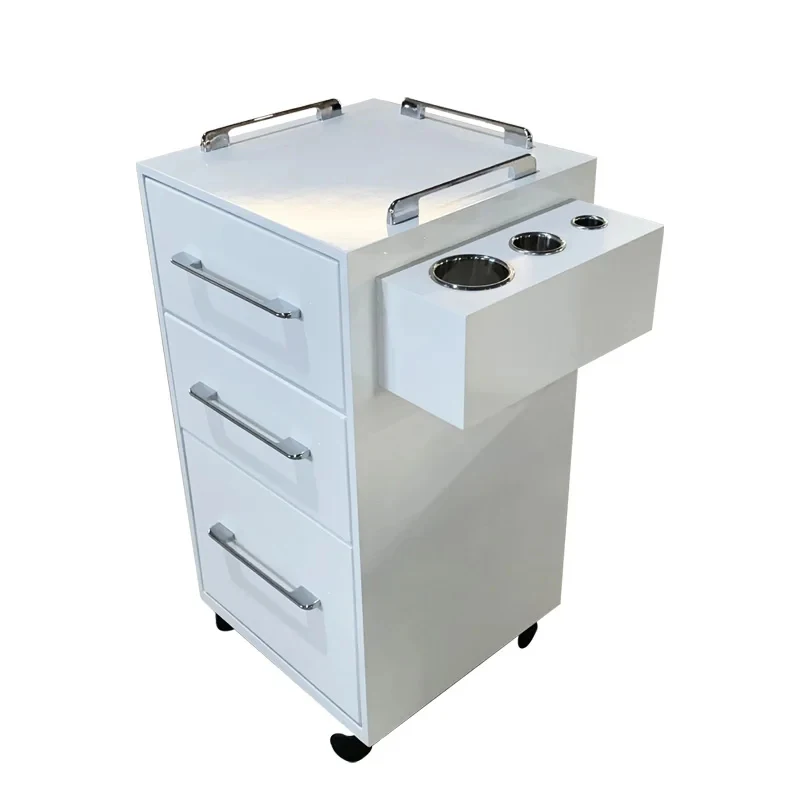 New Retro Trolley Barbershop Car Hair Salon Special Hand Push Ironing and Dyeing Cinet European
