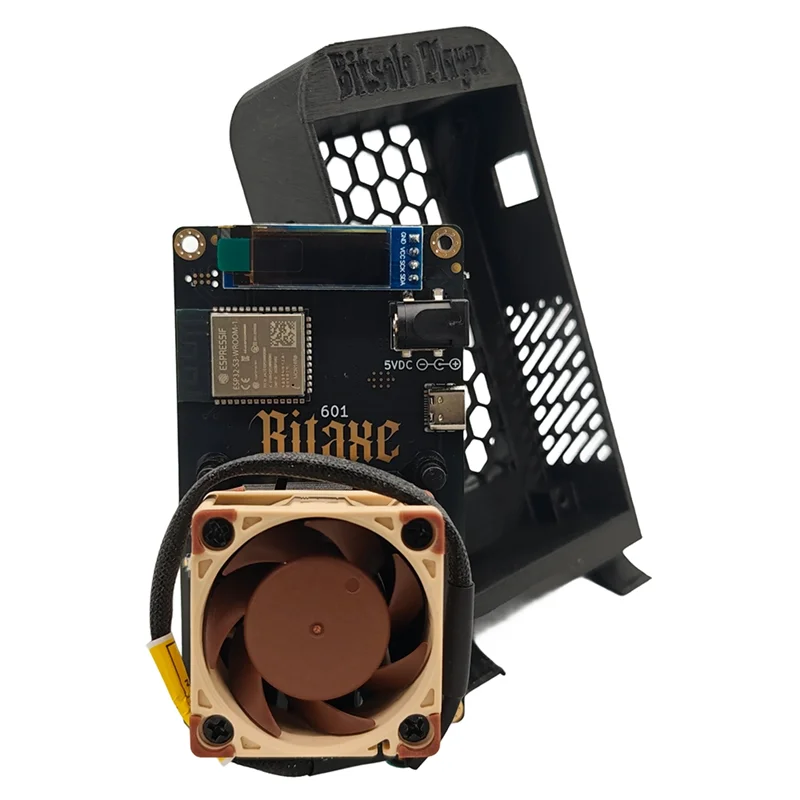 ABBK-Silent Bitaxe Gamma 601 BTC Solo Miner 1.2TH/S 18W NF-A4X20 Super ventilateur Bitcoin ASIC Miner de Antminer S21 Pro