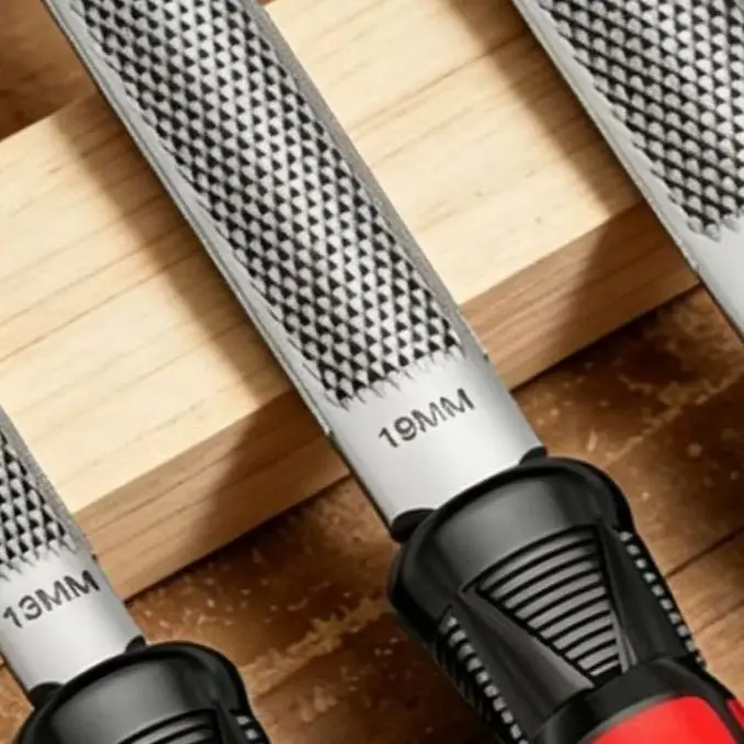 High Carbon Steel Wood Carving File Set Industrial Grade Half Round 13mm 19mm 25mm For Woodworking Metal Shaping Hand Tools