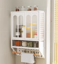 Seasoning rack wall-hung oil, salt, sauce and vinegar storage box wall-hung punching-free seasoning seasoning