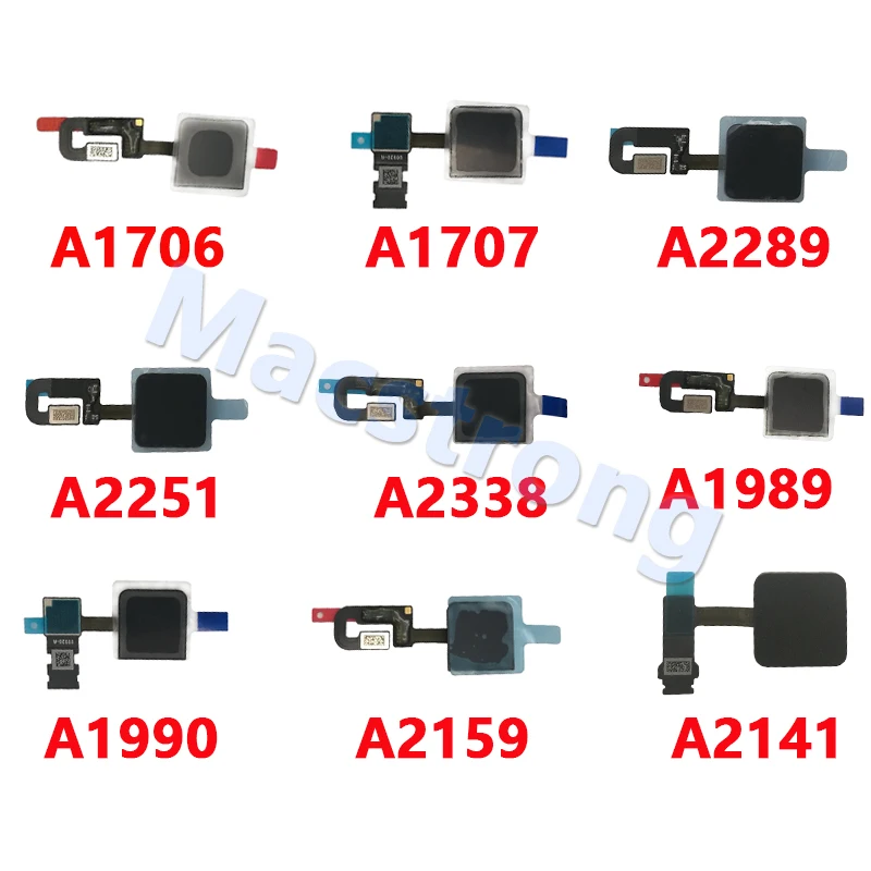 New A1989 A2159 A1706 A1707 Touch ID A2338 Power Button for Macbook A1990 A2289 A2251 A2141 A2442 A2485 A2681 ON/OFF Touch Bar