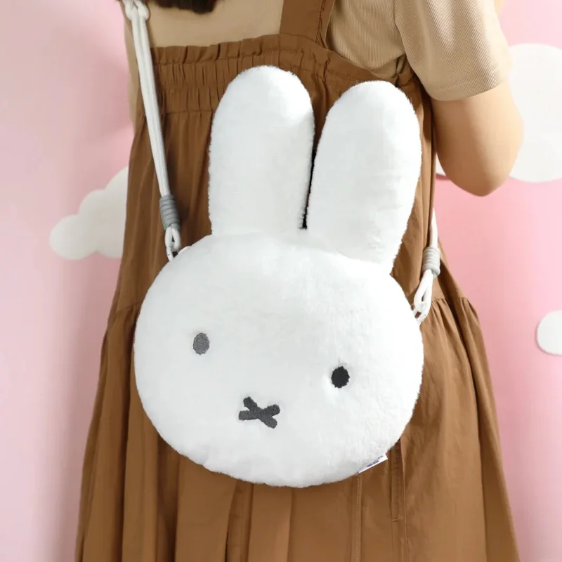 Genuine Vipo Miffy Plush Crossbody Bag Cute Cartoon Doll Shoulder Bag Soft Casual Purse Cute Miffy Bag Birthday Gift
