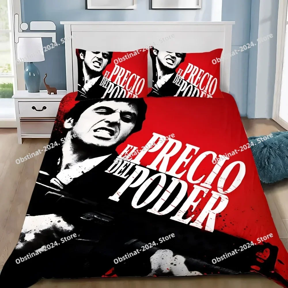 

Movie Duvet Cover Pillowcase Bedding Set Adult Boy S-Scarfaces Girl Bedroom Decoration Children Gift Single Double Large Size