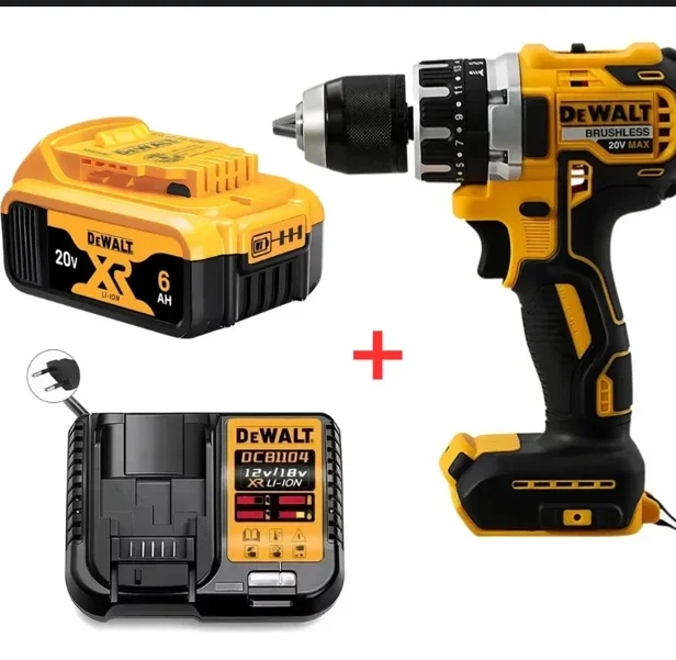 Pour DeWalt batterie broche Dcd796 tournevis 20v perceuse à main électrique sans brosse 13mm pistolet perceuse tournevis électrique outil