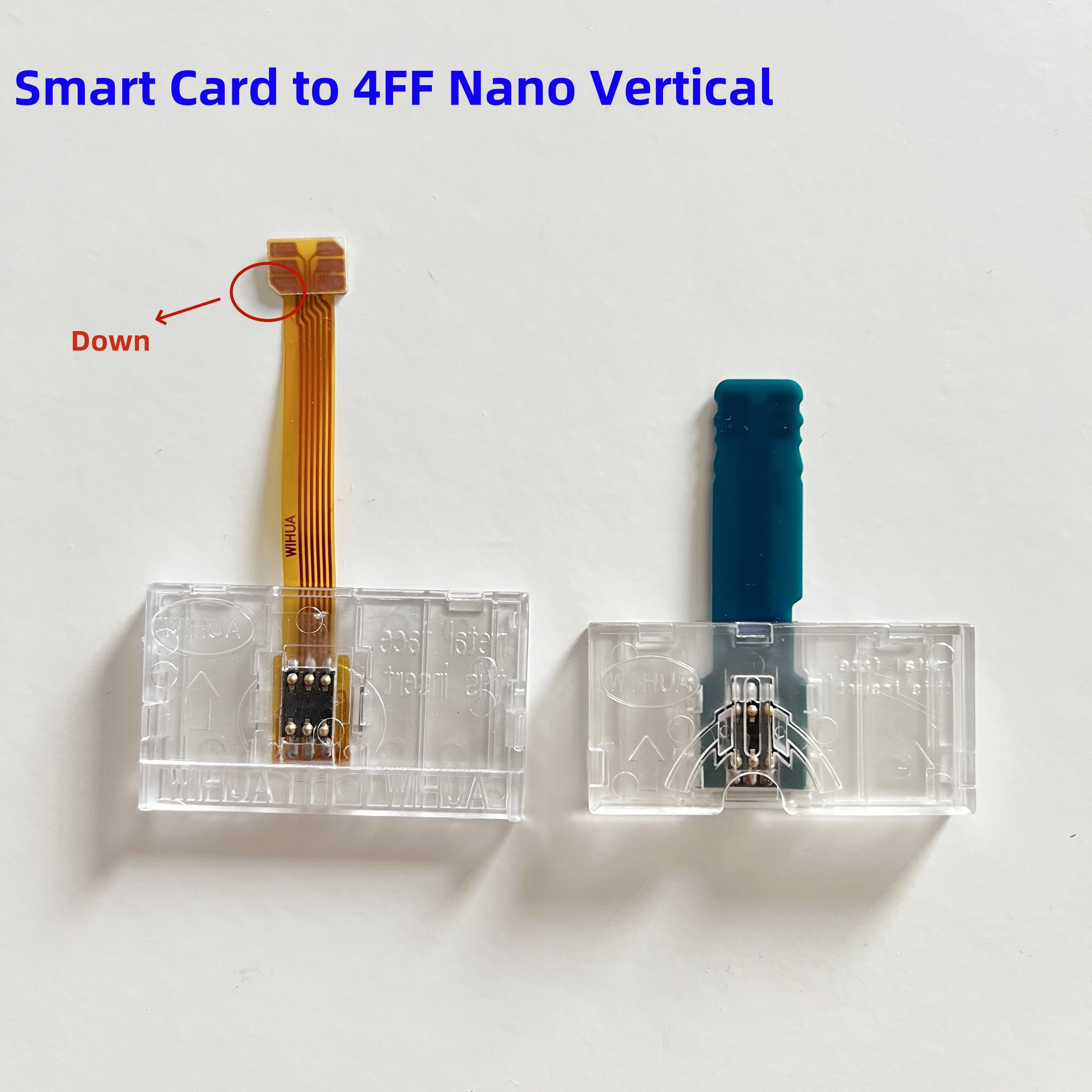 البطاقة الذكية الكبيرة إلى محول محول SIM لبطاقة USIM العمودية Nano 4FF
