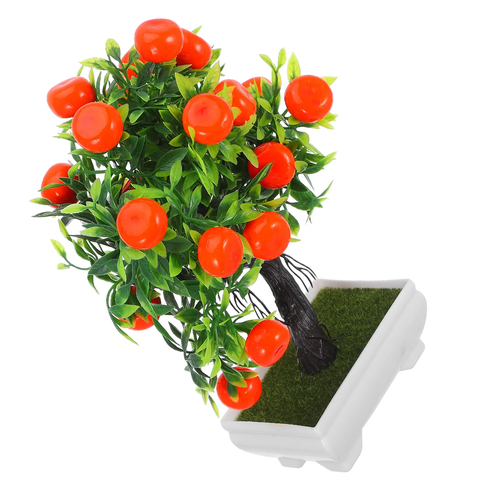 

Simulation Bonsai Orange Tree Artificial Plant For Home Office Decor Desktop Adornment Faux Greenery Indoor Wedding Banquet