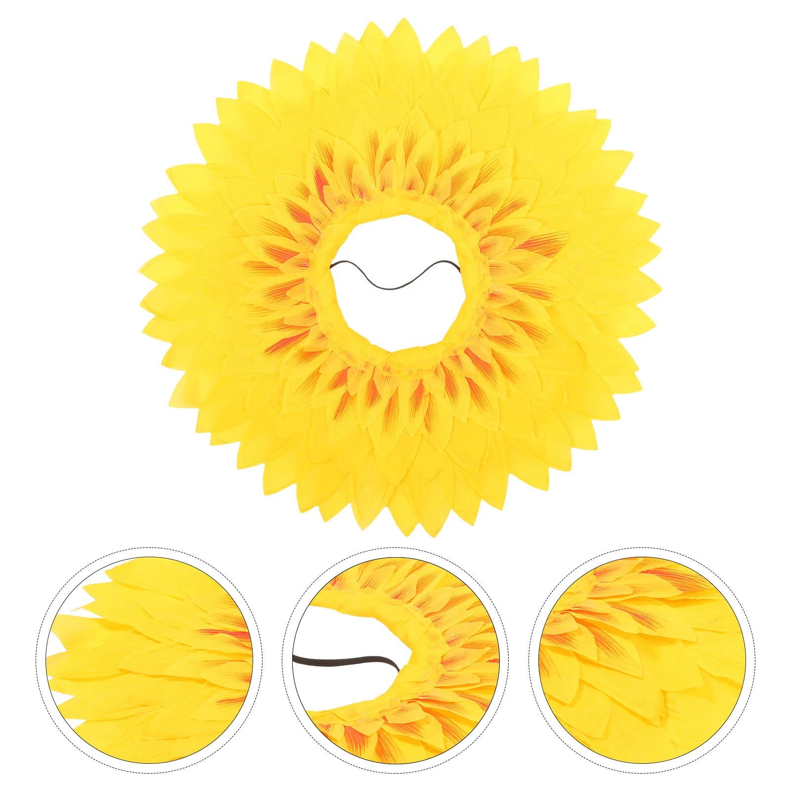 

Sunflower Headgear 70Cm Adult Size Funny Face Cover For Party Games Decor Kids Costume Sports Event Prop Cover