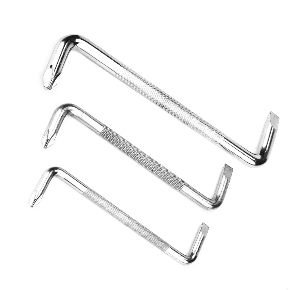 Offset Screwdriver Set, ângulo direito, cabeça dupla, Z Shaped, 3pcs