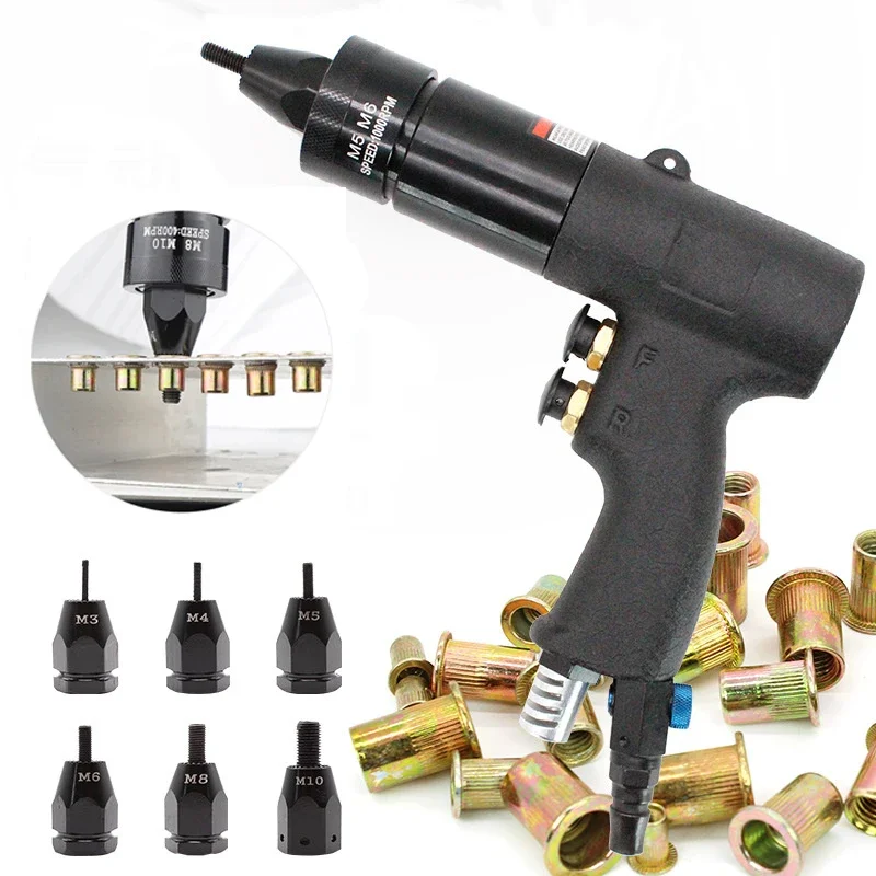 جديد الذاتي قفل هوائي الهواء جوزة برْشام البنادق أداة إدراج الخيوط سحب واضع المبرشم ريفنوت أداة ل M3 M4 M5 M6 M8 M10 M12 المكسرات