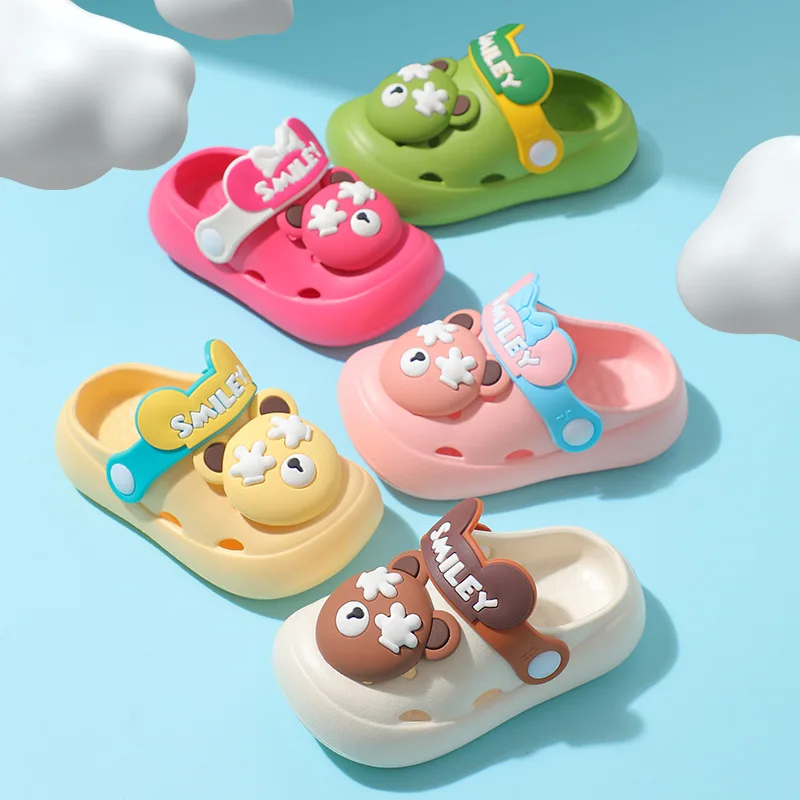 Children's Hole Shoes Summer EVA Slippers Non-slip Light Soft Sole Sandals for Boys and Girls 1-9 Years Old Outwear