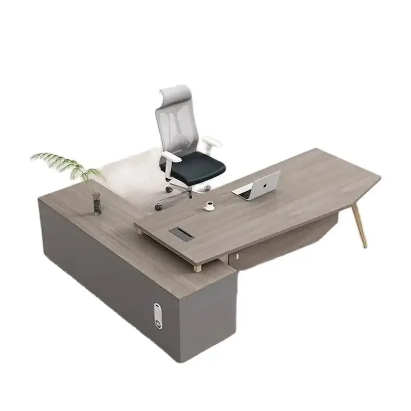 Corner Standing Office Desk Luxury L Shaped Executive Setup Computer Desks Storage Supplies Escritorios De Ordenador Furniture