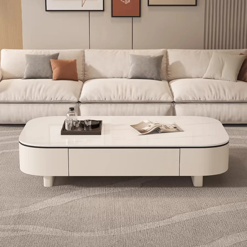 

Modern Rectangle Coffee Table Storage Fashion Living Room Center Sofa Side Table Interior Decor Items Nordic Design Furniture