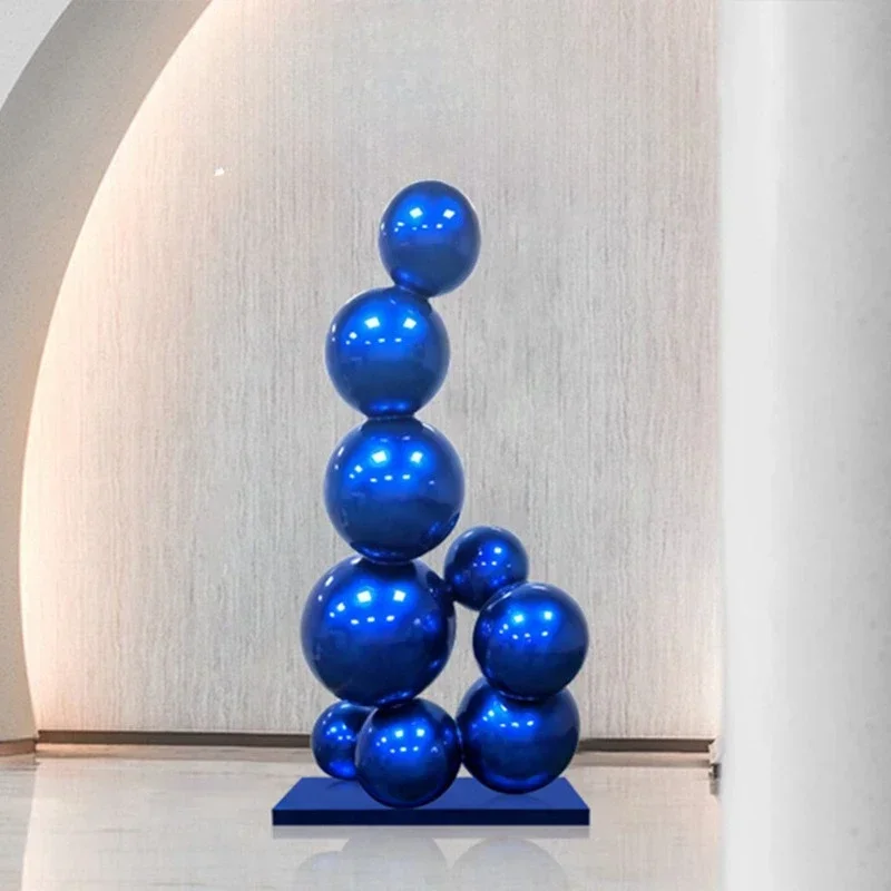 Outdoor balloon sculpture FRP simulation shopping mall outdoor real estate beauty decoration large ornament