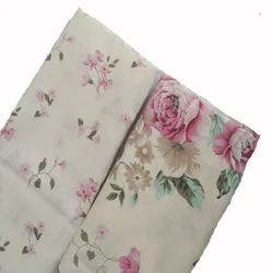 Graceful Big Blooming Peony Flower Green Leaf Printed 100% Cotton Fabric floral fabric patchwork DIY sewing