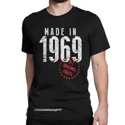 Made In 1969 All Original Parts Tee Shirt Men Birthday Gift Vintage Cotton Tees Round Neck Harajuku Tops T Shirts Adult Clothes