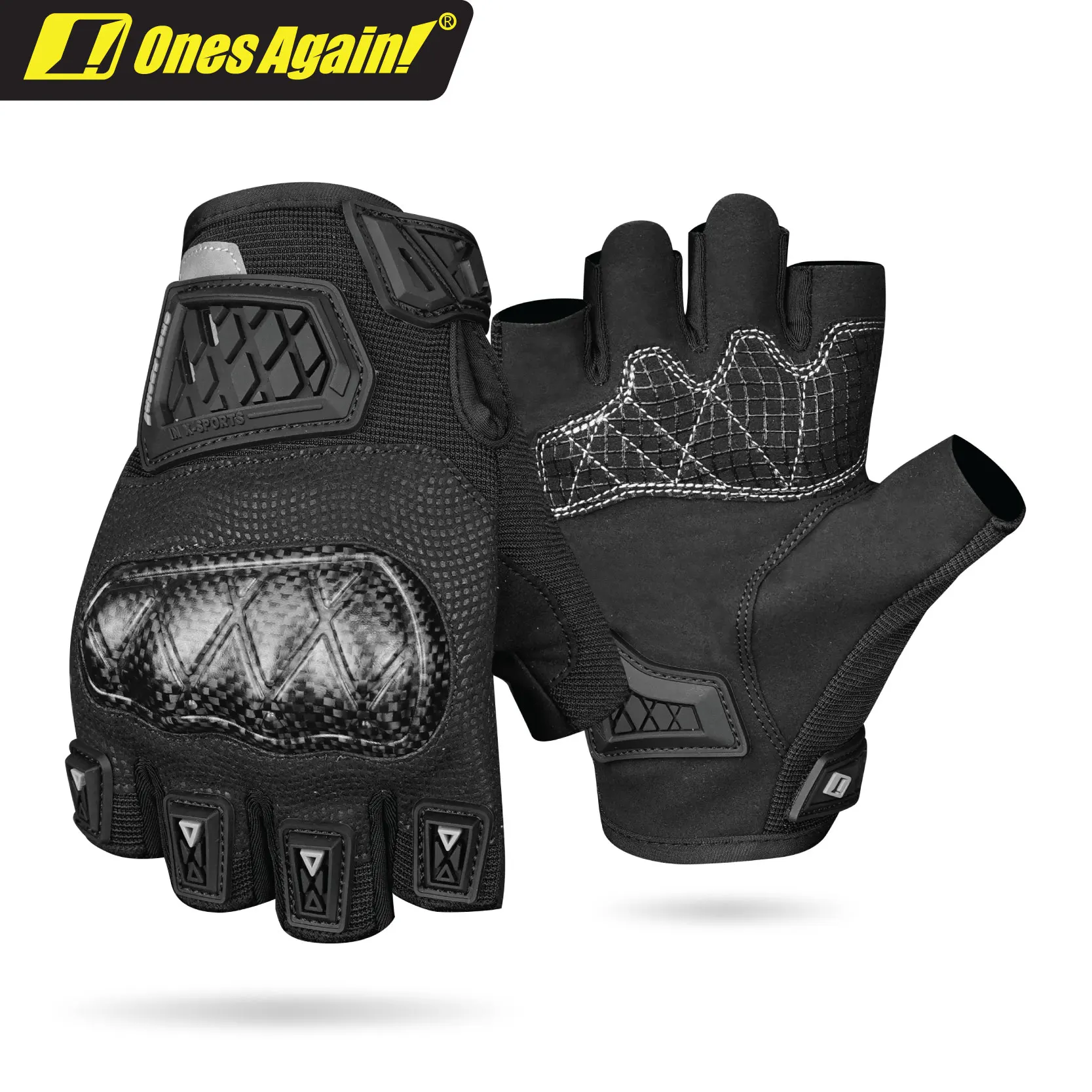 Ones Again！MG25 Summer motorcycle gloves Half finger motorcycle gloves Ventilated breathe freely