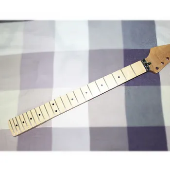 22เฟร็ตสต็อกย้อนกลับหัวเตียงด้านขวากีต้าร์ไฟฟ้าเมเปิ้ลคอ fretboard กีตาร์อุปกรณ์ลายจุด
