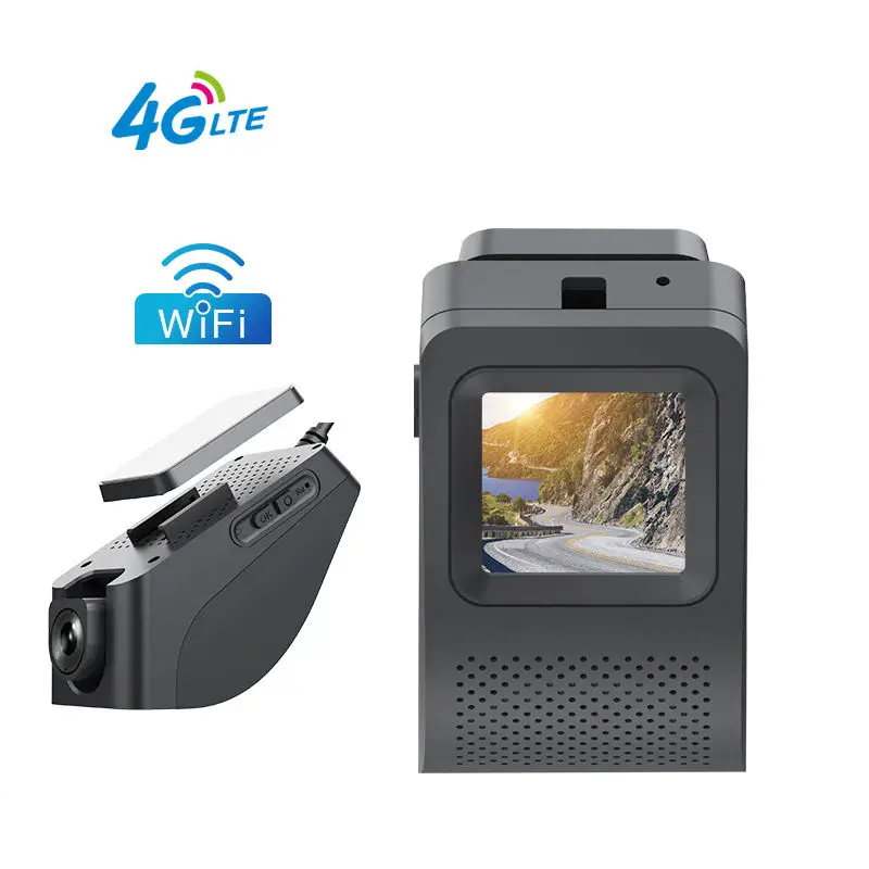 4G LTE Dash Cam GPS Logger Support 24 Hours Live Remote Monitoring FHD 1080P Car Video Recorder WiFi Hotspot DVR