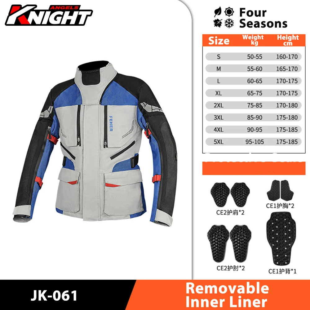 

Motorcycle Riding Clothing Men's Four Season Rally Suit Winter Anti Fall Warm Motorcycle Jacket Off-Road Riding Equipment