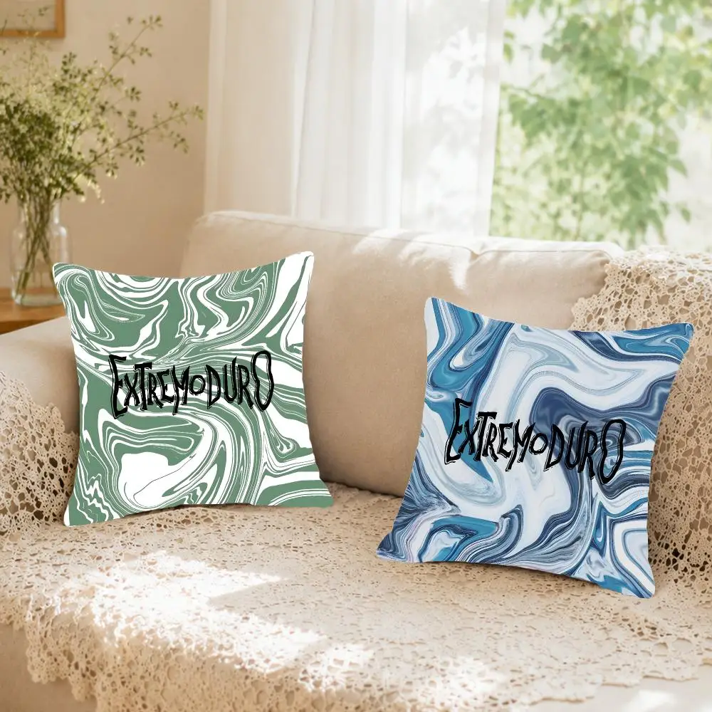 Rock band Extremoduro Cushion Cover Faux fur decorative Dark academia style Cat scratching post Rustic Spa pillow cover