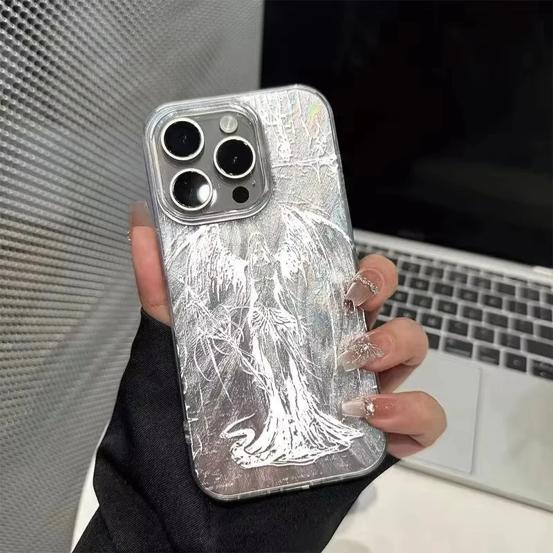 Gothic Style Sculpture Phone Case for Samsung Galaxy A56 A55 A36 A35 A26 A25 A15 5G A24 A23 A22 A52 A71 A72 4G Shockproof Cover