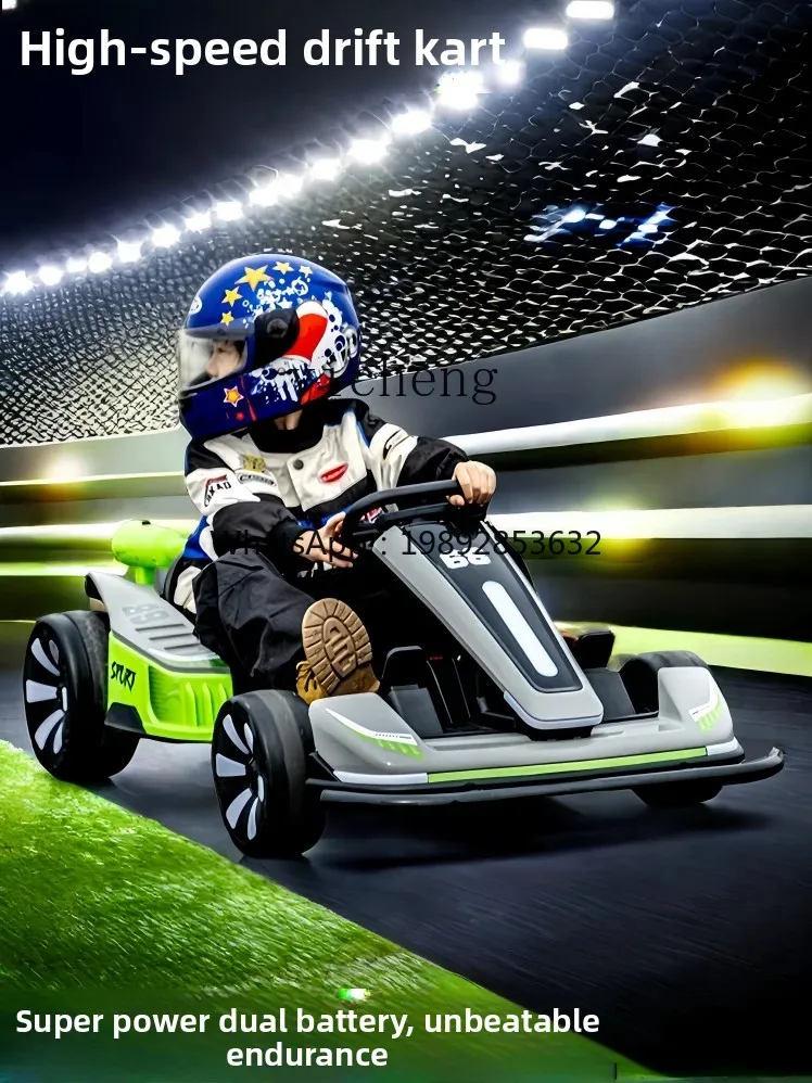 سيارة ZZ للأطفال Go-Kart ذات أربع عجلات تعمل بالبخار يمكن أن تأخذ لعبة سيارات لعبة للأطفال من الأولاد والبنات البالغين