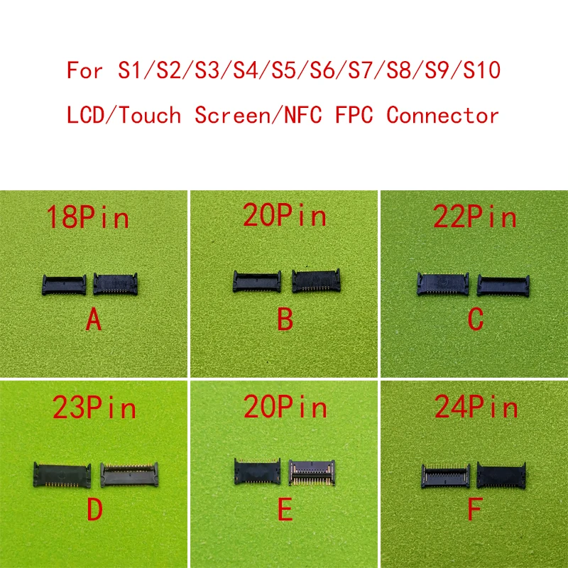 2-5Pcs LCD Display Touch Screen FPC Connector For Apple Watch S2 S3 S4 S5 S6 S7 S8 S9 S10 Series 3 4 5 6 7 8 9 10 SE 2 NFC Plug