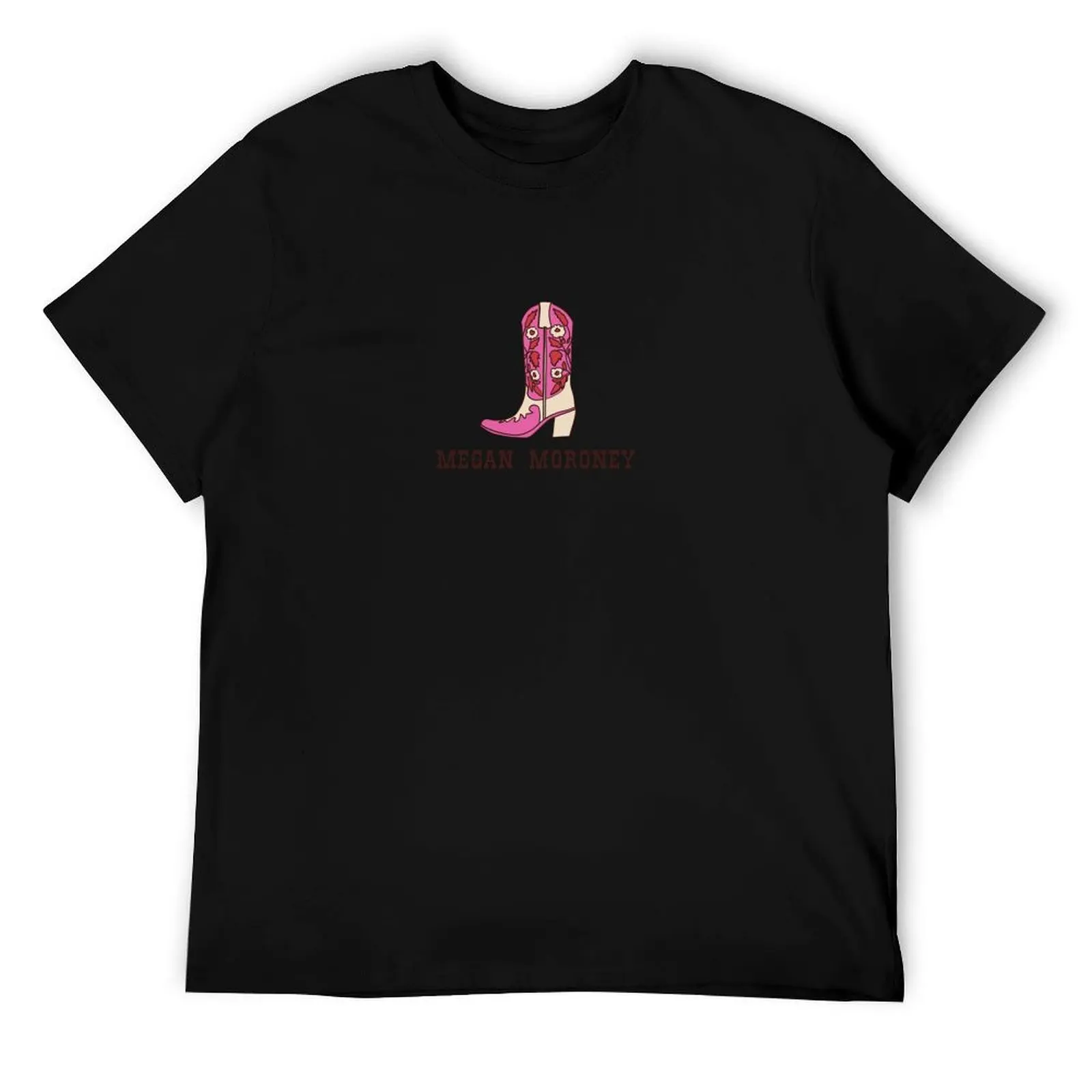 

Megan Moroney- Pink Cowboy Boot T-Shirt funny t shirts cotton man t shirt cotton men t shirt cotton 100% T-Shirt