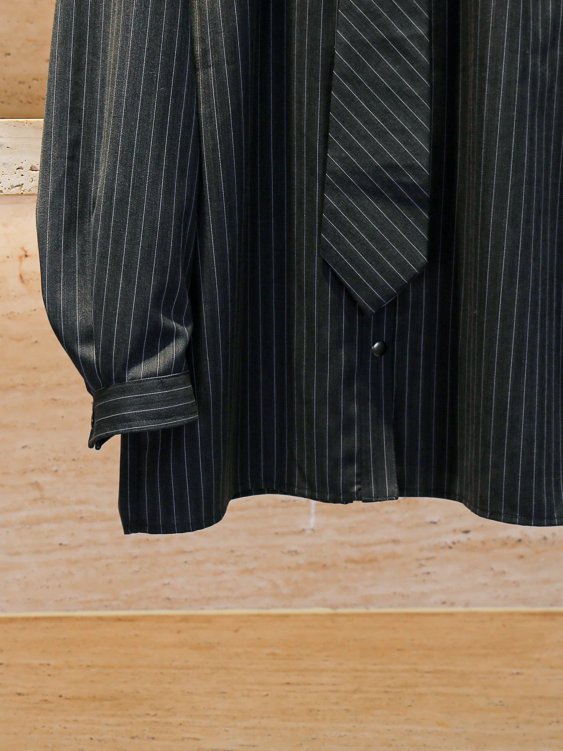 Casual Stripe irt Loose Fit Bequemer SLE Damen Premium Faion Autumn Collection Button up Long Sve Regular Länge