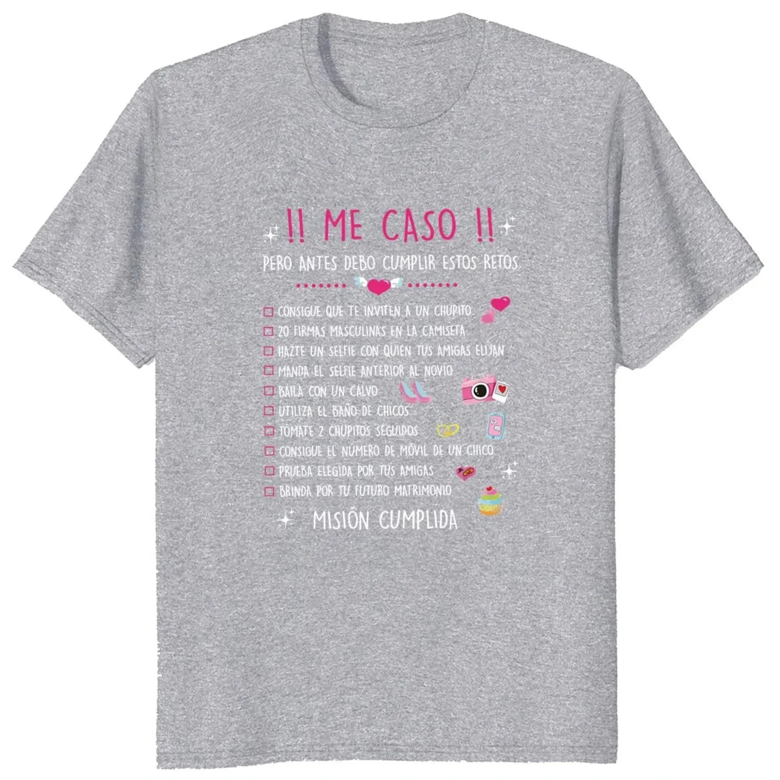 تي شيرت نسائي لاختبار حفلة واحدة تحدي العروس هدية مضحكة تي شيرت علوي كاجوال للسيدات