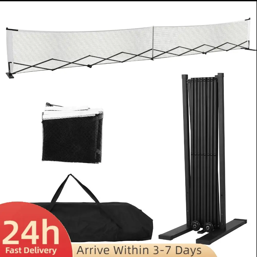 

Steady Metal Nets Frame with Wheels Professional Pickle Ball Game Net Stand Aluminum Alloy 22ft for Indoor & Outdoor Courts