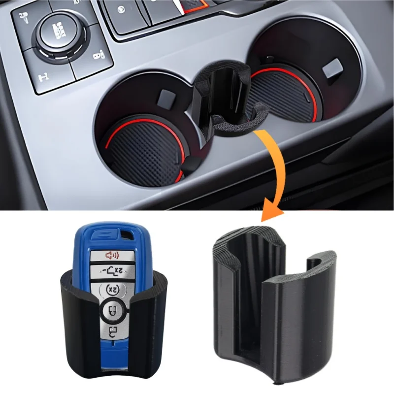 Key Holder Organizater For The Gap Between The Cup Holders For Braunschweig Sport SUV Ford Mustang Accessories 2024