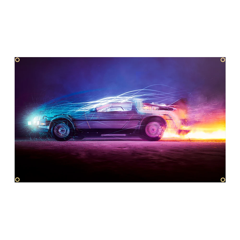 90x150cm Back To The Future Classic Movie Poster Flag Polyester Printed Decoration Banner Tapestry