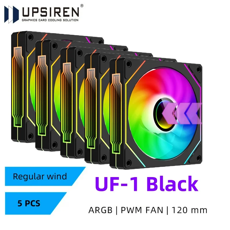 UPSIREN UF-1 PRISM 4 PRO Computer Chassis Fan 12cm ARGB 4 Pin PWM