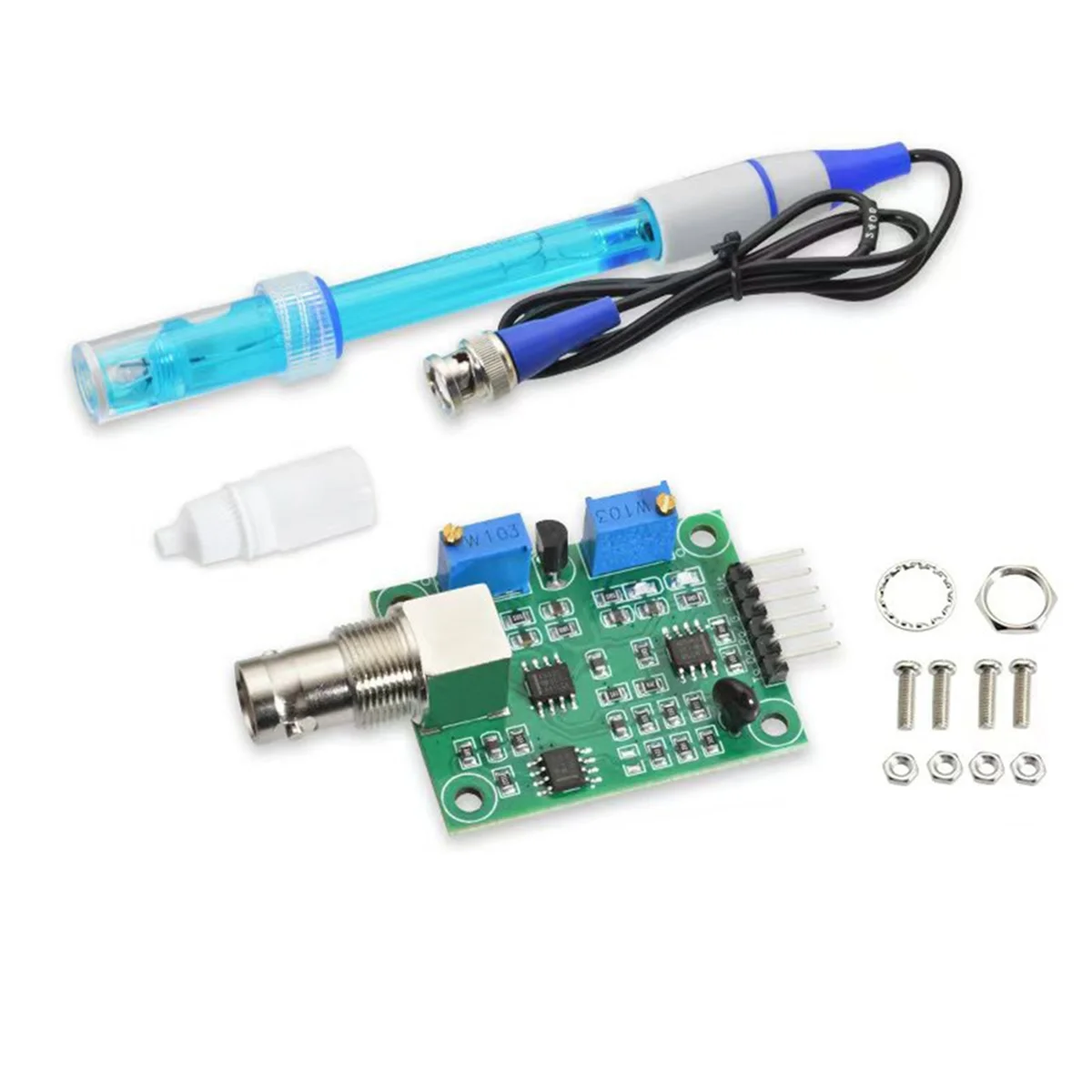 A62T-PH4502C PH Value Detection Sensor Module Kit Detection Regulator Soil Water Quality Acid-Alkali Concentration Sensor