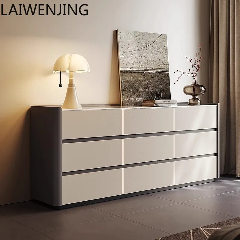 

HLZ light luxury nine-chest cabinet, bedroom, bedside storage TV cabinet, wall storage drawer, high-end display cabinet