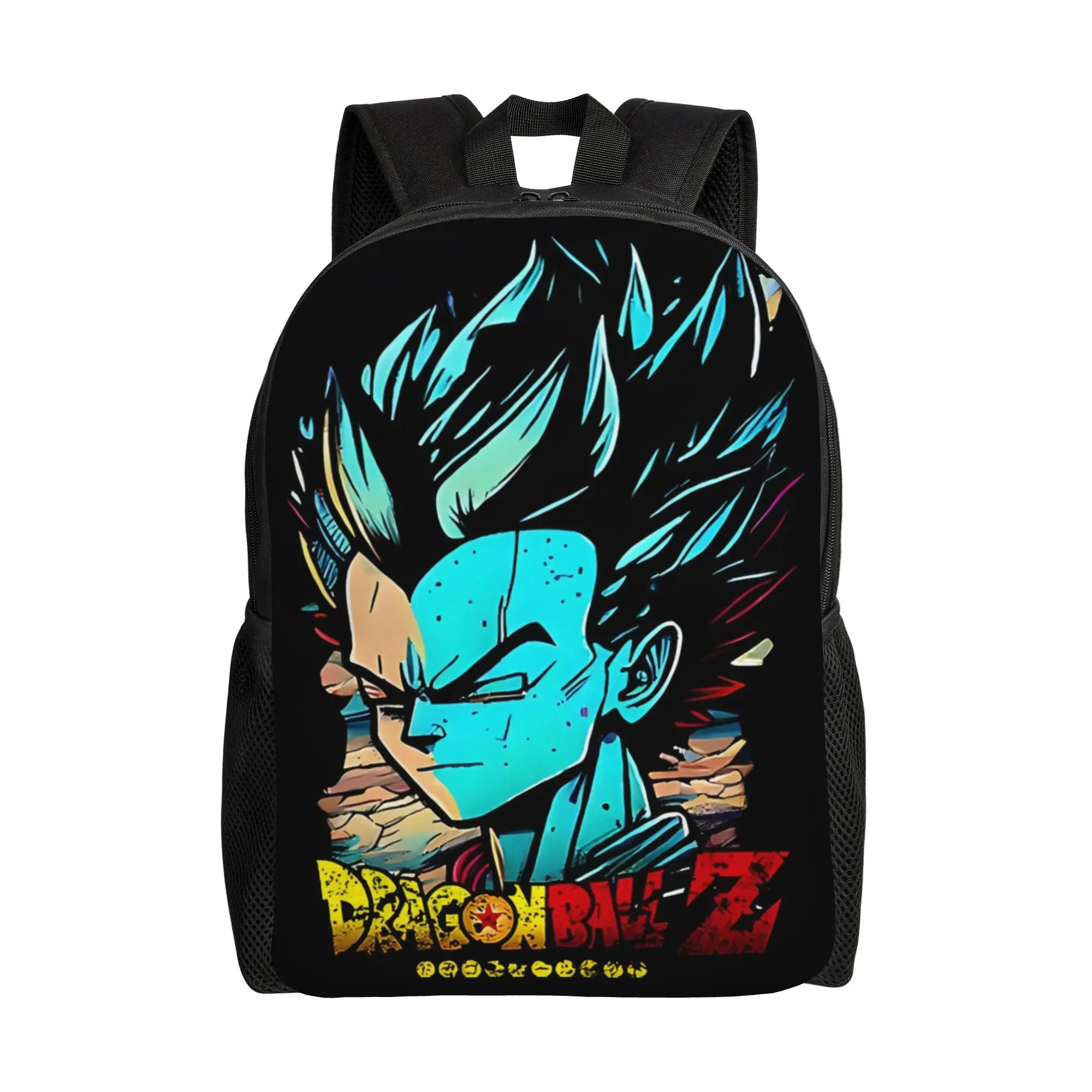 Mochila negra Vegeta para la temporada de regreso a clases, mochila nueva para hombre y mujer