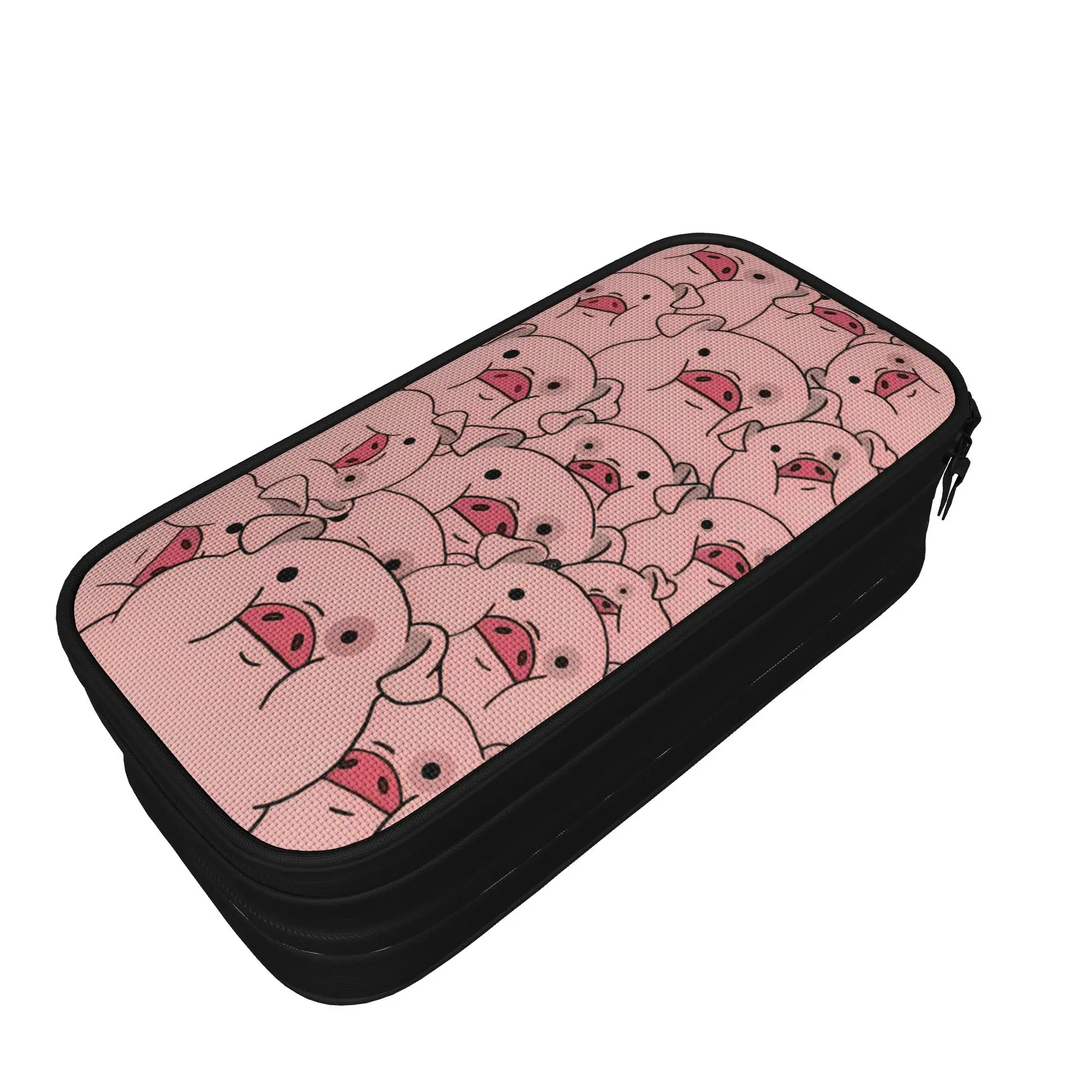 G-Gravity Falls Pencil Case  Double Layer Pencil Bag Boy Girl Vintage Big Back To School Pencil Cases Supplies