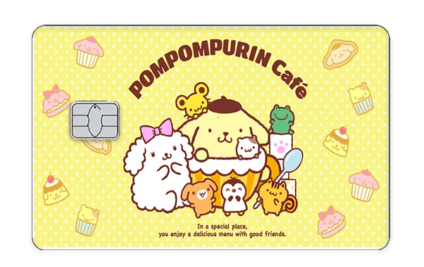 Kawaii Pom Pom Purin Card Skin Stickers Fashion Sanrios Diy Bank Credit Debit Cards Matte Sticker Gifts Toy Decor Cover Gift