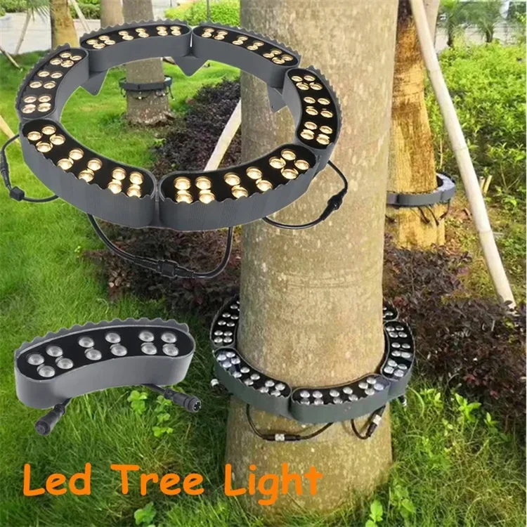 15W Black Light Emitting Diode Garden Light Hugging Tree & Post Light