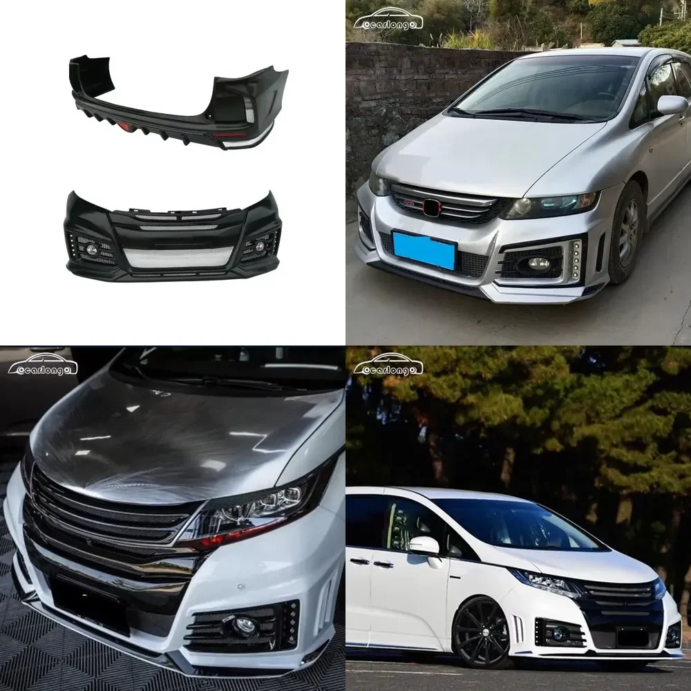 Wholesale Strong ABS Material Car Bumpers for Odyssey 2015-2019 Upgrade Nob Style Front Bumper Rear Bumper