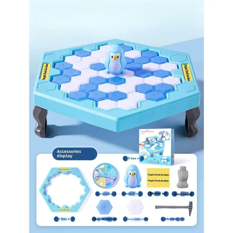 البطريق الصغير لكسر الجليد يحفظ لعبة البطريق الصغير يطرق الجليد للأطفال سطح المكتب المنافسة التفاعلية ألعاب الأطفال الوالدين