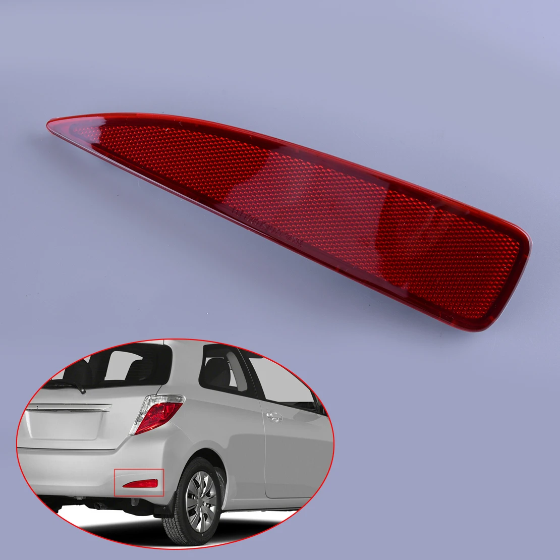 52163-52100 TO1185103 Car Rear Bumper Right Reflector Light Lamp Housing Cover Fit For Toyota Yaris Base PREMIUM CE L LE 2012