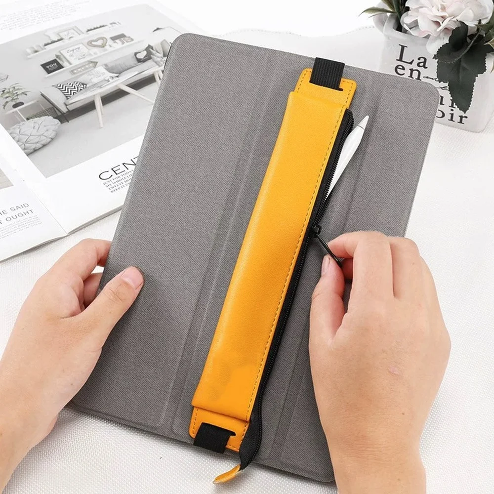 1Pc Pen Pouch with Elastic Band For Dictionary PU Leather Capacitive Pen Case Scanning Point And Read Translation Pen Holder