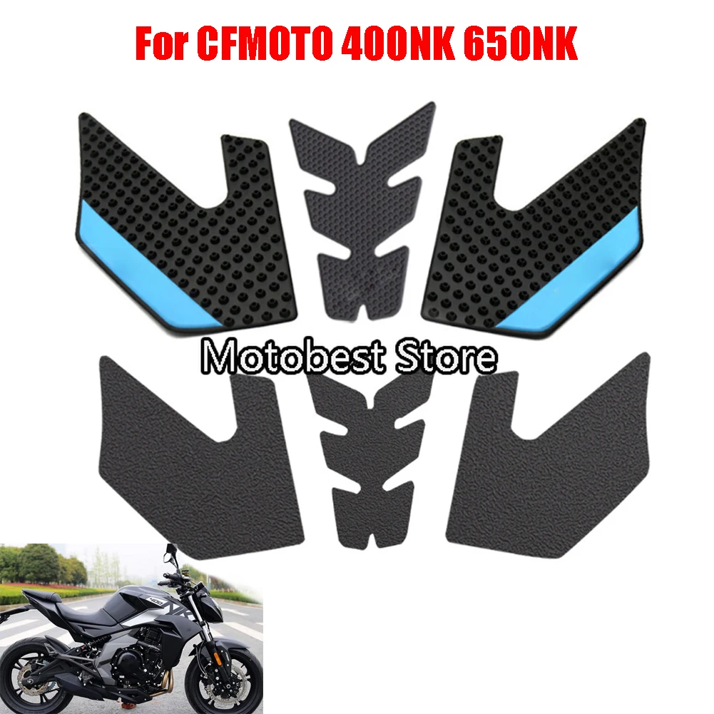 Motorcycle Side Sticker Oil Fuel Tank Decal Gas Knee Grip Traction Pad Cover For CFMOTO 650NK 400NK NK400 400 650 NK Anti-slip