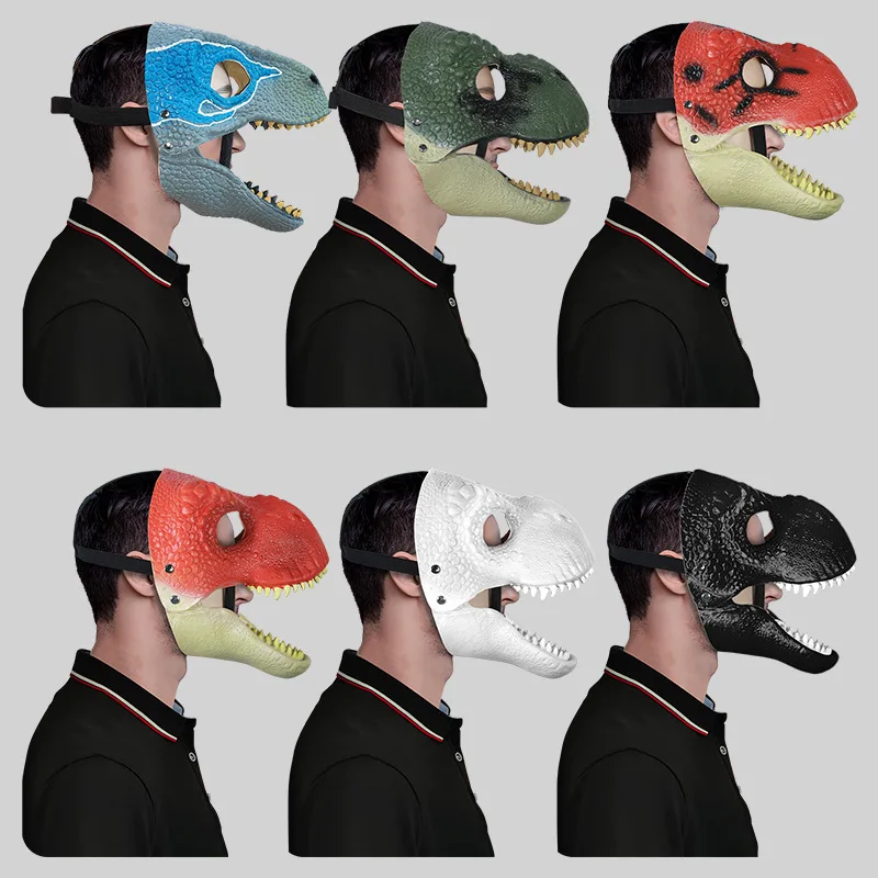 

Halloween Dinosaurs Headgear Crocodile Cosplay Costume Accessories Funny Stage Performance Props Outfit Fancy Adult Mask