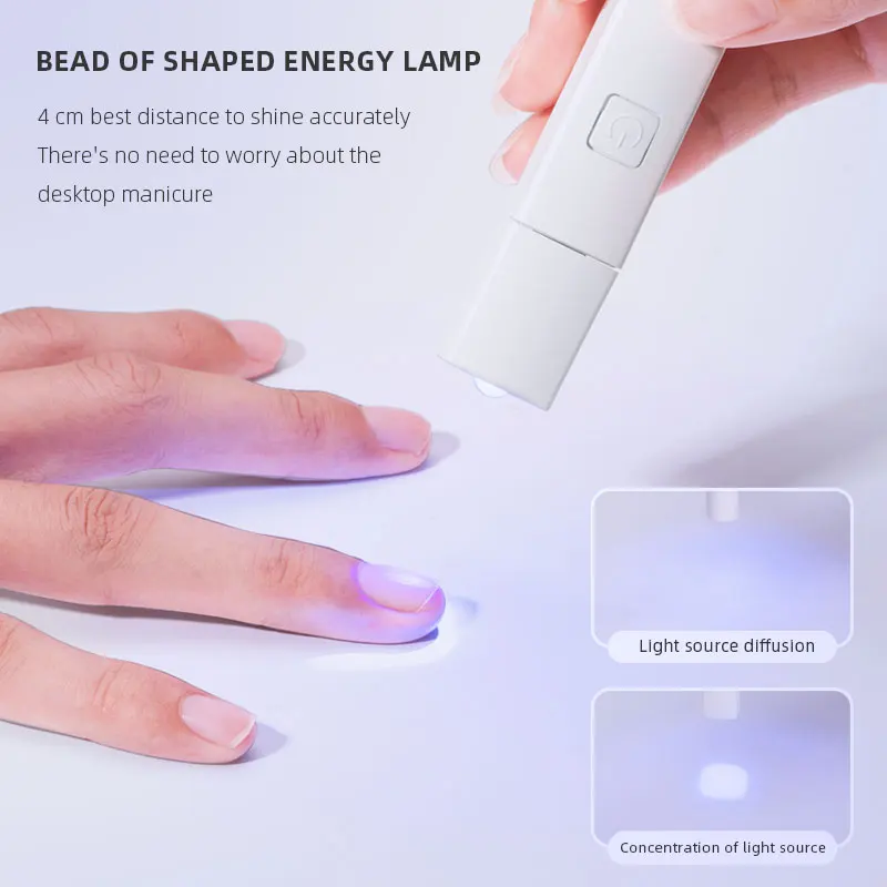 Draagbare Mini Nail Droger Lamp Uv Led Nagellamp Voor Het Uitharden Van Alle Nagelgel Lamp Snel Droog Usb Nail Art Tool Cadeau Thuis Reizen Gebruik